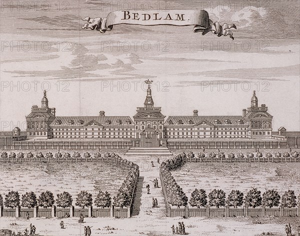 Old Bethlehem Hospital, London, c1700. Artist: Anon