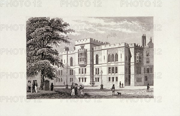 Inner Temple, London, 1829. Artist: J Hinchcliff