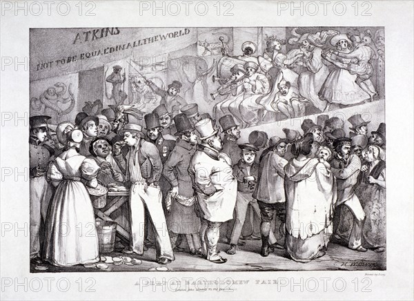 Bartholomew Fair, West Smithfield, London, c1830. Artist: J Graf