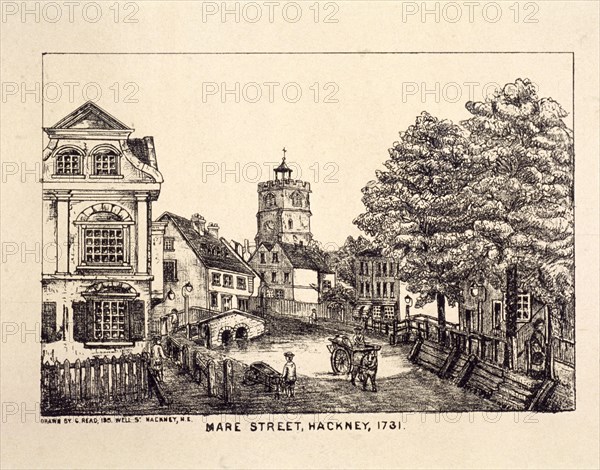 Mare Street, Hackney, London, 1731. Artist: Anon