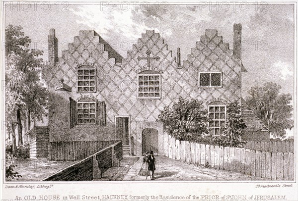 View of a house in Wells Street, Hackney, London, c1830. Artist: Anon