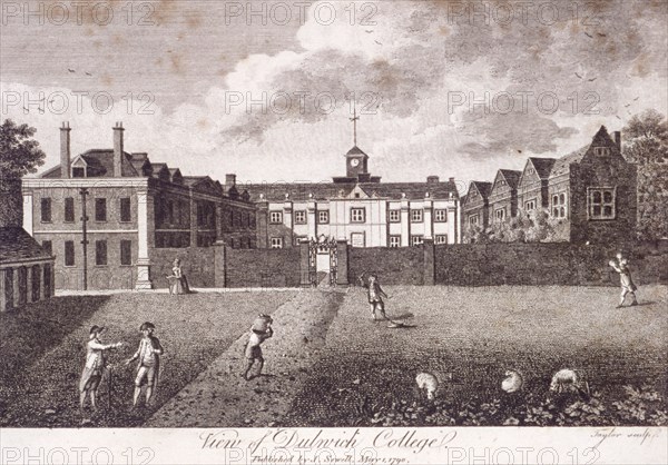 Dulwich College, Camberwell, London, 1790. Artist: Taylor