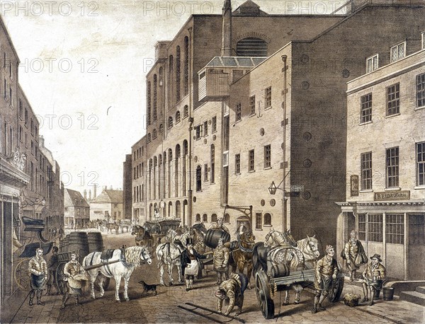 Clerkenwell Road, Finsbury, London, c1820. Artist: Anon