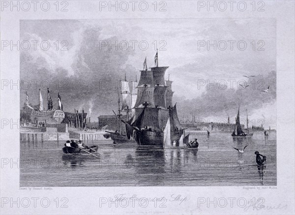 Blackwall, Poplar, London, c1830. Artist: Robert Wallis