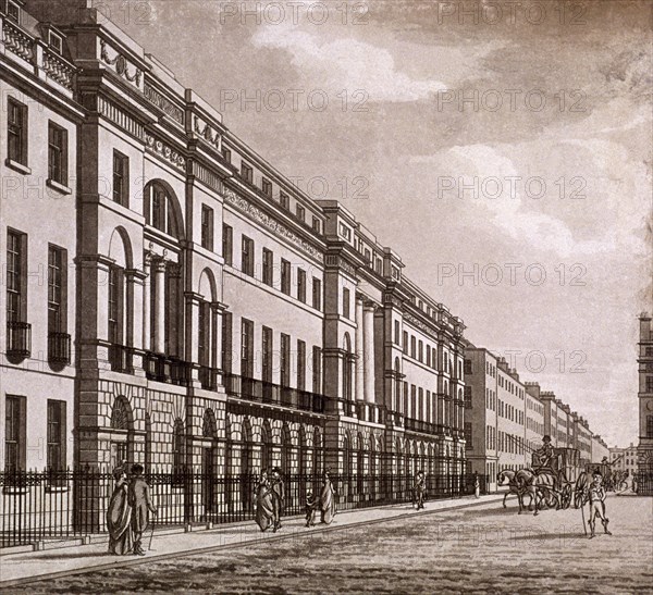 Fitzroy Square, St Pancras, London, c1820. Artist: Anon