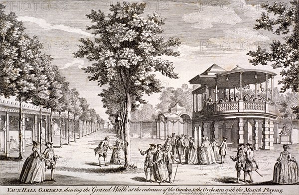 Vauxhall Gardens, Lambeth, London, c1751. Artist: Anon