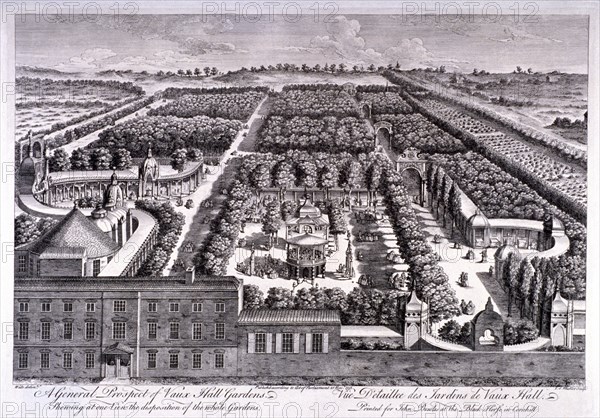 Vauxhall Gardens, Lambeth, London, 1751. Artist: Johann Sebastian Muller