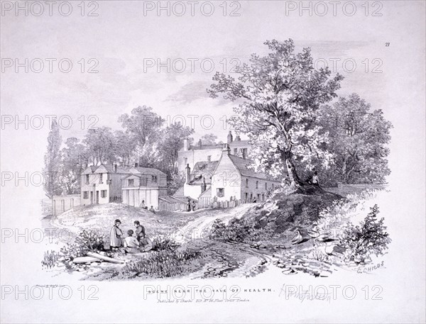 Hampstead Heath, Hampstead, London, c1840. Artist: Graf & Soret