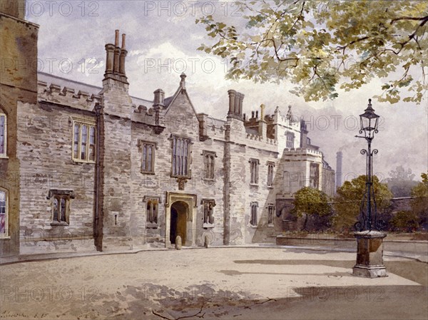 Master's Lodge, Charterhouse, London, 1885. Artist: John Crowther