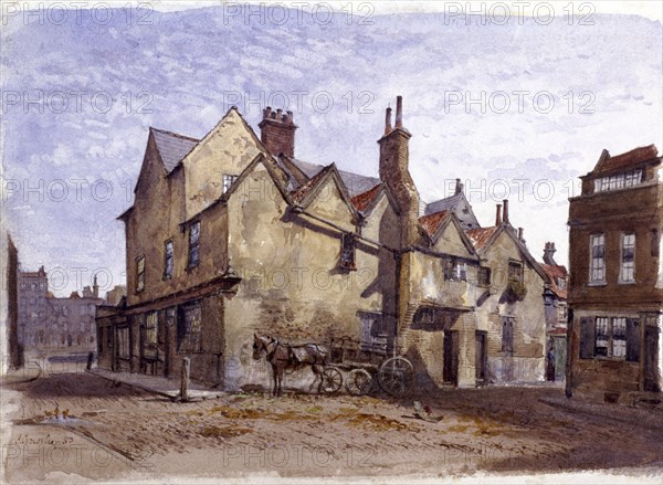 Cromwell House, Smithfield, London, 1880. Artist: John Crowther