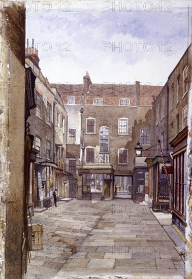 Leather Sellers' Buildings, London Wall, London, 1883. Artist: John Crowther