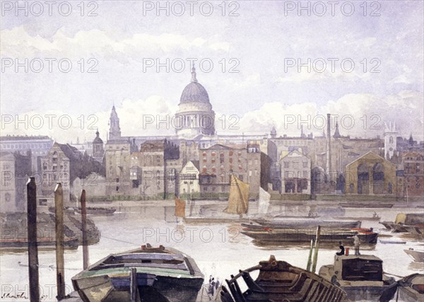 St Paul's Cathedral, London, 1887. Artist: John Crowther