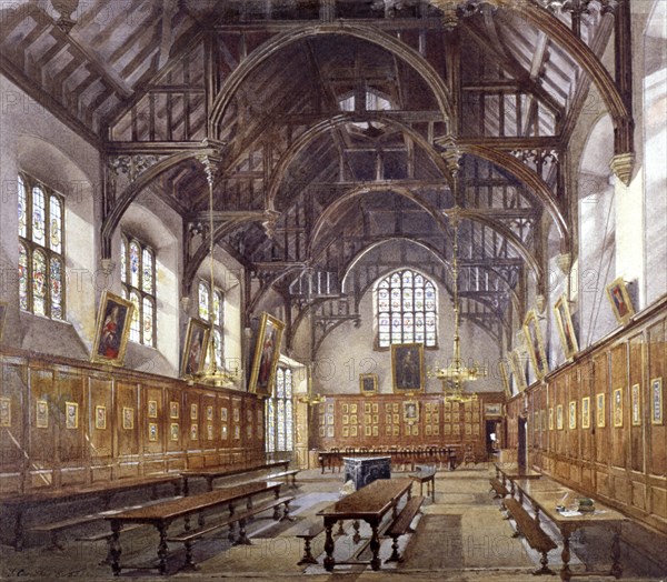 Gray's Inn Hall, London, 1886. Artist: John Crowther