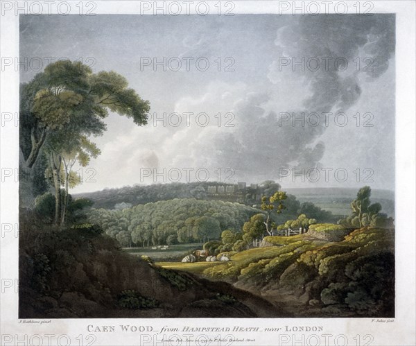 Caen Wood, St Pancras, London, 1799. Artist: John Rathbone