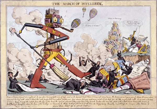 'The March of Intellect', (1828?). Artist: Robert Seymour