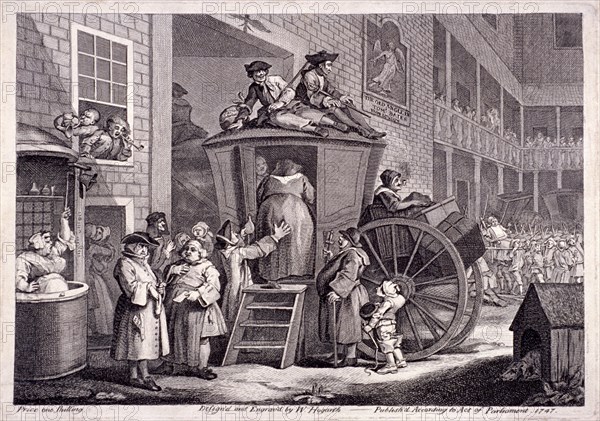 'The stage-coach, or the country inn yard', 1747. Artist: William Hogarth