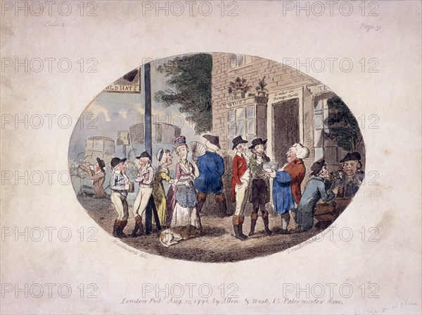 Old Hats Tavern, (Uxbridge, Middlesex?), 1796. Artist: Isaac Cruikshank
