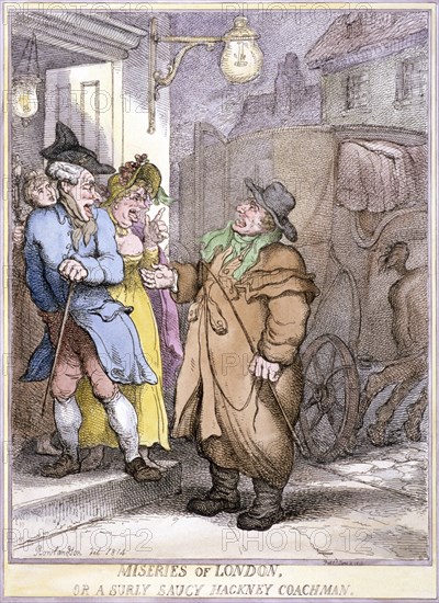 A hackney coachman, London, 1814. Artist: Anon