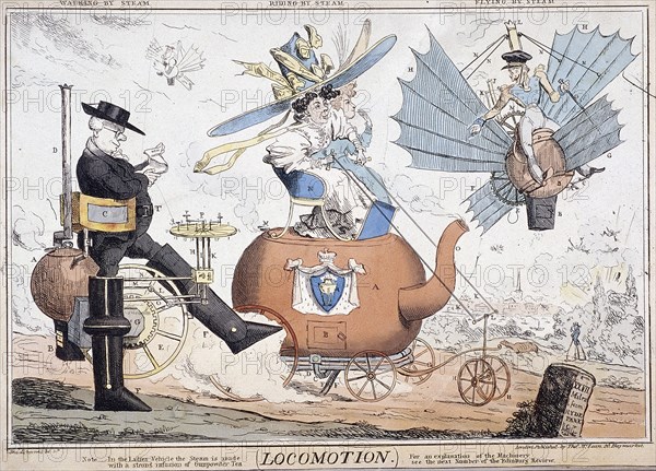 'Locomotion', London, c1820. Artist: George Cruikshank