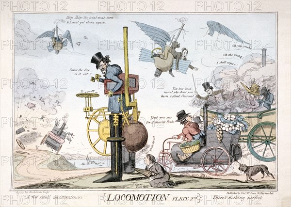 'Locomotion', London, c1820. Artist: George Cruikshank