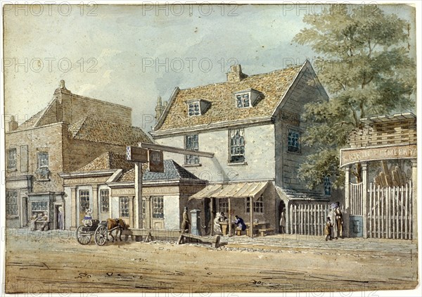 Castle Tavern, Old Kent Road, London, c1830. Artist: George Scharf