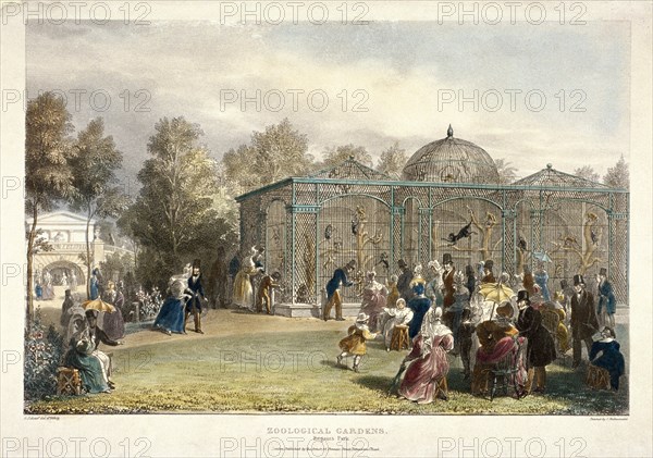 Zoological Gardens, Regent's Park, London, 1835. Artist: George Scharf