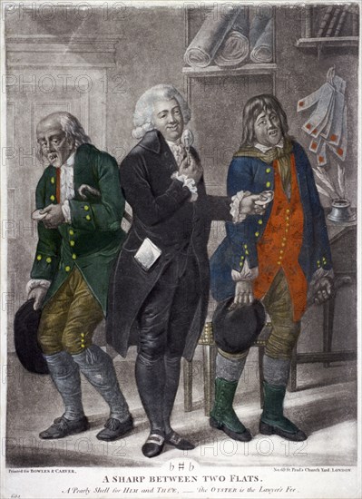 The expense of lawyers, 1770. Artist: Anon