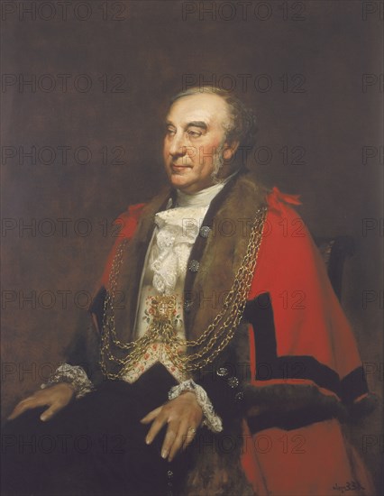 Alderman William Lawrence, Sherif, c1849. Artist: Alfred Edward Emslie