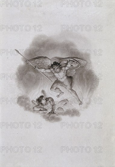 Satan and Beelzebub in Hell, c1799. Artist: Edward Francis Burney