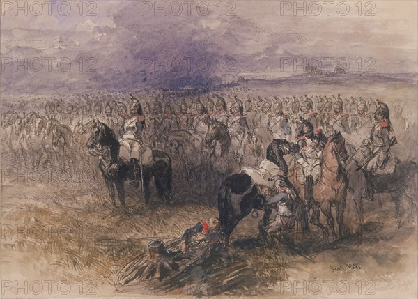 French cavalry, 1851. Artist: Sir John Gilbert