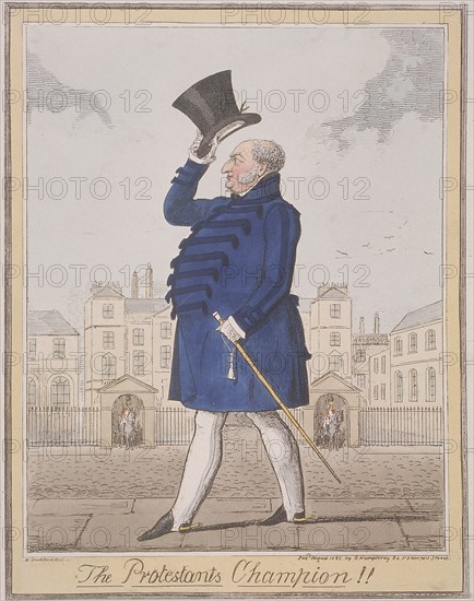 'The Protestant's Champion!!', 1825. Artist: Isaac Robert Cruikshank