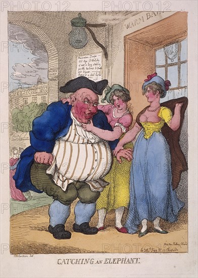 'Catching an elephant', 1812. Artist: Anon