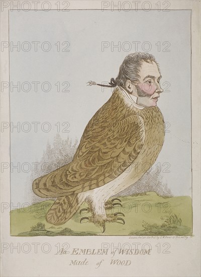 'An Emblem of Wisdom Made of Wood', 1820. Artist: Anon