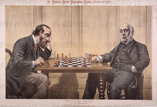 'Political Chess', 1887. Artist: Tom Merry