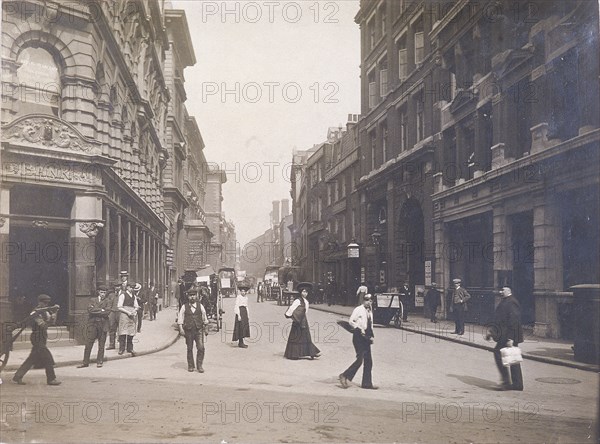 Whitecross Street from Fore Street, London, c1920. Artist: Anon