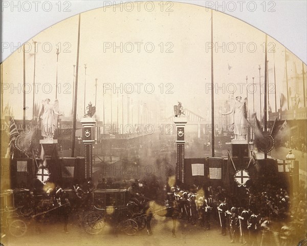 Opening of Holborn Viaduct, Holborn, London, 1869. Artist: Henry Dixon