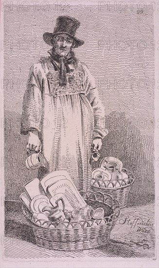 'Staffordshire Ware', Cries of London, 1819. Artist: John Thomas Smith