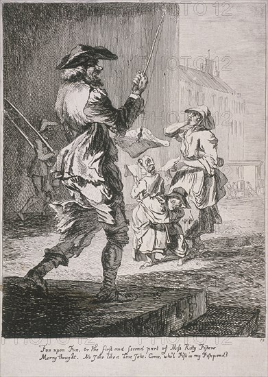 Street entertainers, Cries of London, 1760. Artist: Paul Sandby