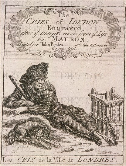 Title page to Cries of London, (c1688?). Artist: Anon