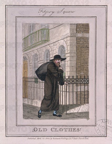 'Old Clothes!', Cries of London, 1804. Artist: Anon
