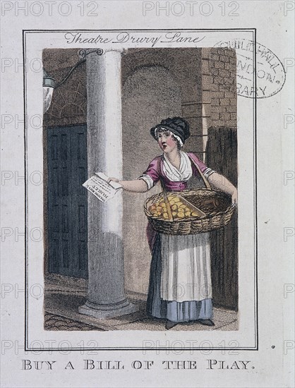 'A Bill of the Play', Cries of London, 1804. Artist: Anon