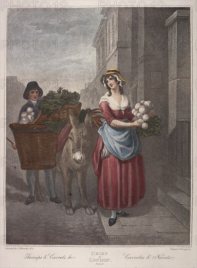 'Turnips & Carrots ho', Cries of London, c1870. Artist: Anon