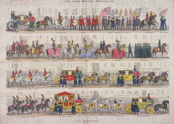 Lord Mayor's Procession, c1840. Artist: Anon