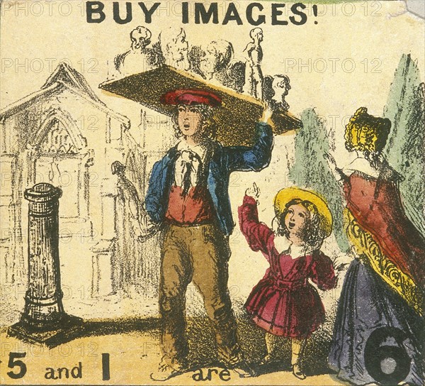 'Buy Images!', Cries of London, c1840. Artist: TH Jones