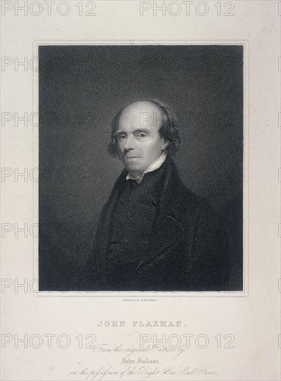 Portrait of John Flaxman, c1800. Artist: Richard Woodman