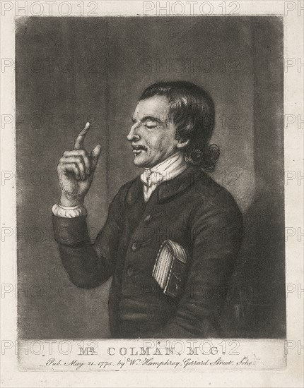 Mr Colman, a Methodist preacher, 1775. Artist: Anon