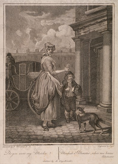 'Do you want any Matches?', Cries of London, c1794. Artist: Vogel