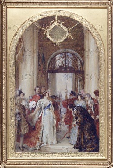 'Study for the Opening of the Royal Exchange by Queen Victoria', London, c1891. Artist: Robert Walker Macbeth