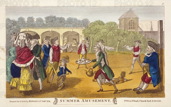 Summer amusement', possibly at White Conduit House, Islington, London, c1784. Artist: Anon