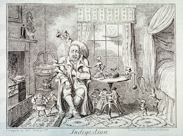 'Indigestion', 1835. Artist: George Cruikshank